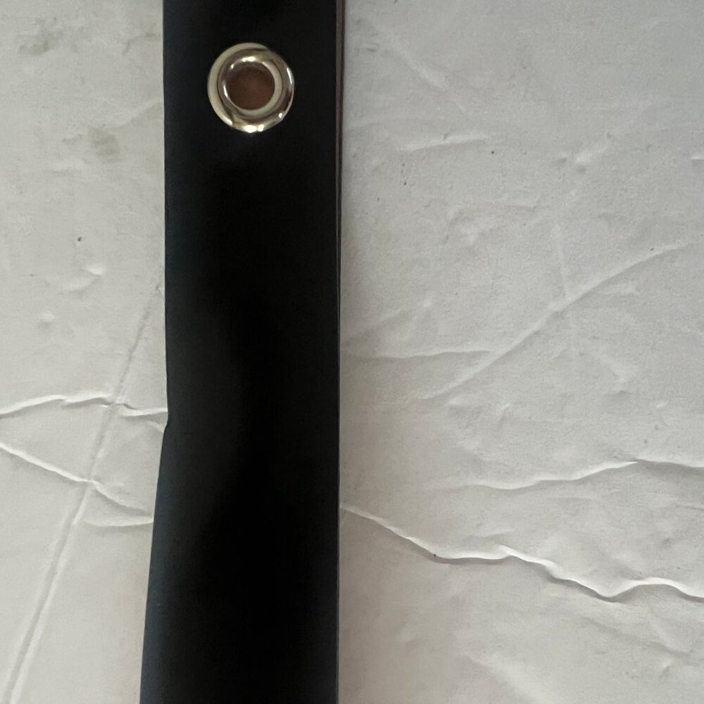 VINTAGE UNISEX GUCCI BLACK SILVER PATENT LEATHER BUCKLE BELT 100 CM / 40 - Picture 6 of 7